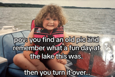 Woman Thinks She Found Beautiful Childhood Photo, Then She Turned It Over