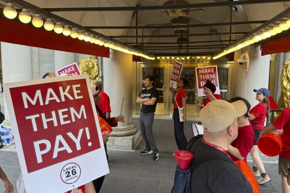 Thousands of US hotel workers strike over Labor Day weekend