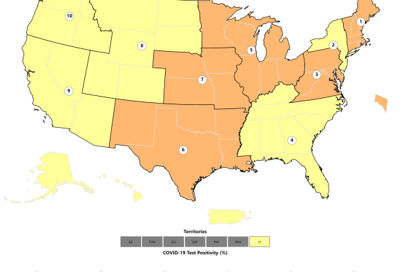 COVID Map Update Shows States With Highest US Rates