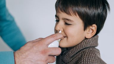 Giving children salt water nasal drops can cut duration of a cold and stop it spreading, study suggests