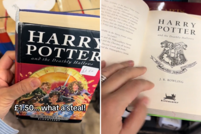 Woman Stunned by What She Finds in Thrifted First-Edition Harry Potter Book