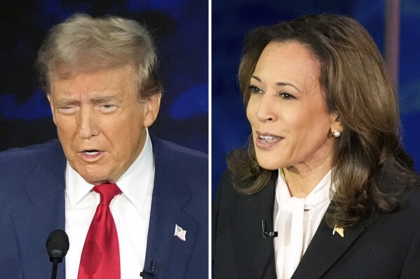 For Harris and Trump, facial expressions did much of the talking during presidential debate