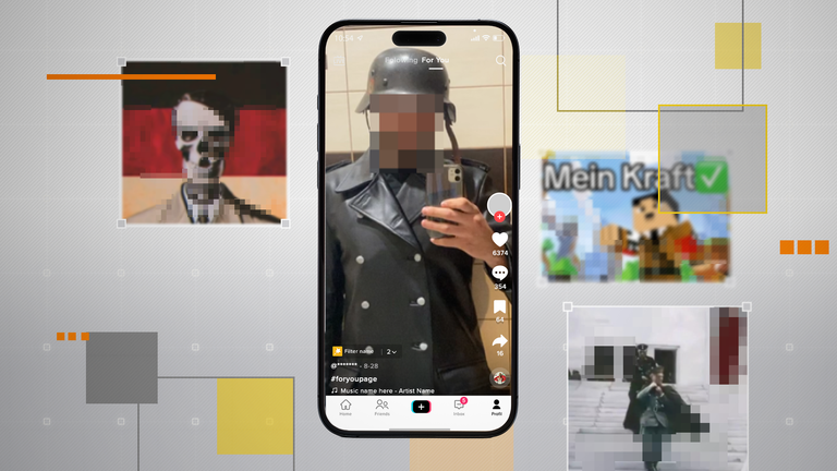 Sky News investigation finds over 70,000 TikTok posts using Nazi recordings