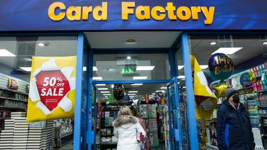 Card Factory blames surge in costs including wages for slump in profits