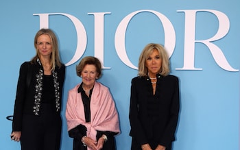 Brigitte Macron sits front row at Dior’s modern power-dressing show