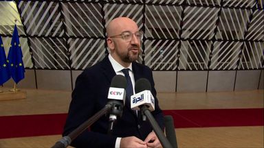 European Council president Charles Michel says 'actors' are trying to use weakness in sanctions rules