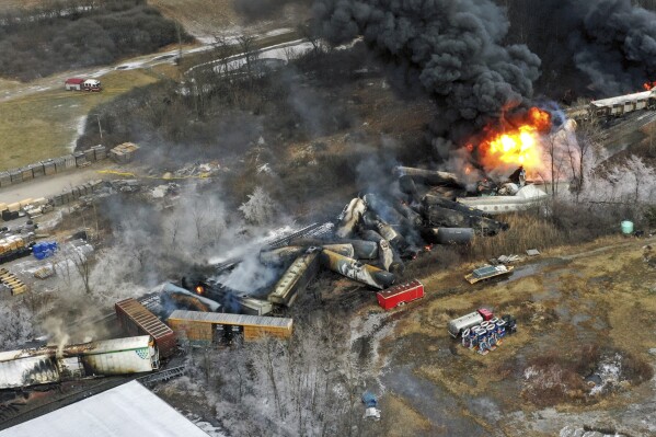 Judge approves $600 million settlement in fiery Ohio derailment