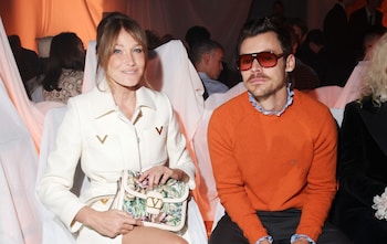 Harry Styles and Carla Bruni sit front row at Valentino’s Ascot-worthy collection