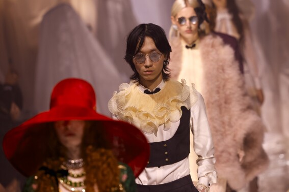 Valentino’s new designer puts on maximalist Paris ready-to-wear debut