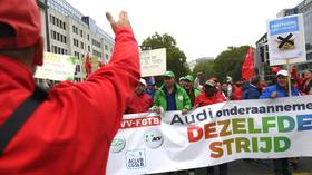 Thousands in Brussels protest German car giant’s job cuts