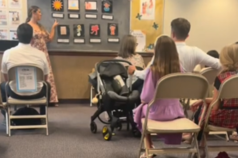 Dad Thinks He's Rocking Stroller To Keep Baby Asleep, but There's a Problem