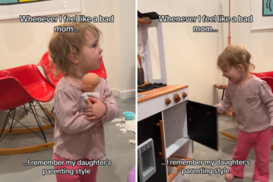 Woman Worries She's a 'Bad Mom,' Then Witnesses Toddler's Parenting Style