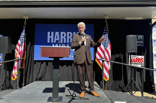 Former President Bill Clinton travels to Georgia to rally rural Black voters to the polls