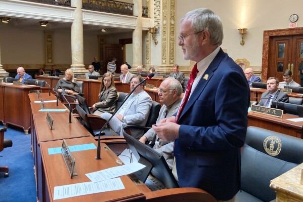 Kentucky lawmaker dies weeks after plunging into an empty swimming pool on a mower