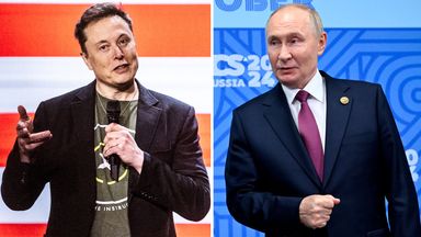 Kremlin denies report Elon Musk and Vladimir Putin have been in regular contact for last two years