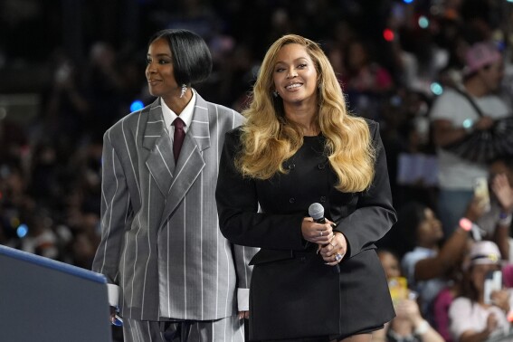 Beyoncé endorses Kamala Harris in joyful speech at Houston rally: ‘I’m here as a mother’