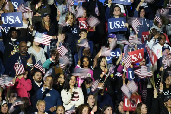 A to-do list, size matters and a ‘petty tyrant': Key moments from Kamala Harris’ speech