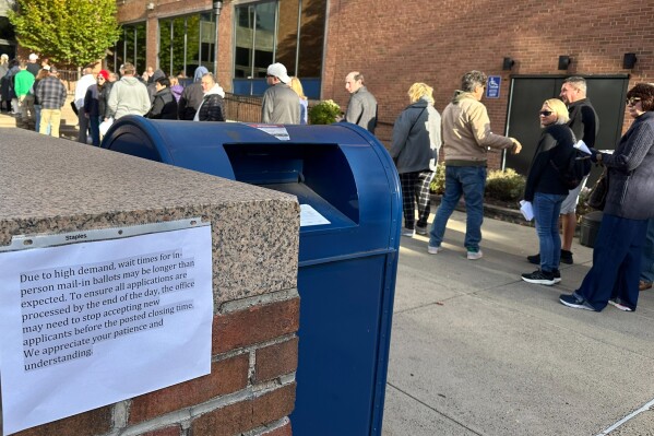 A clumsy early voting option has backed up election offices in Pennsylvania and frustrated voters