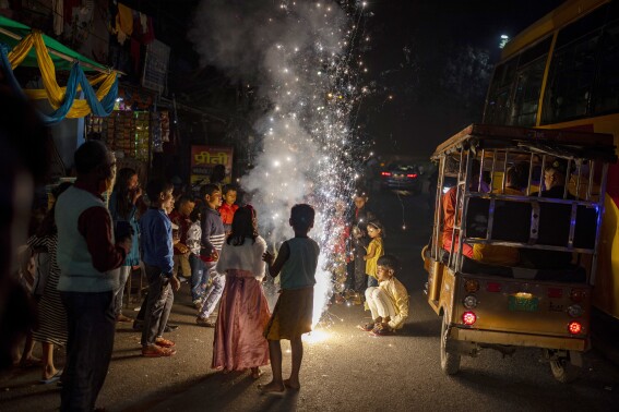 Use of smoke-emitting firecrackers renews air pollution debate in India’s capital ahead of Diwali