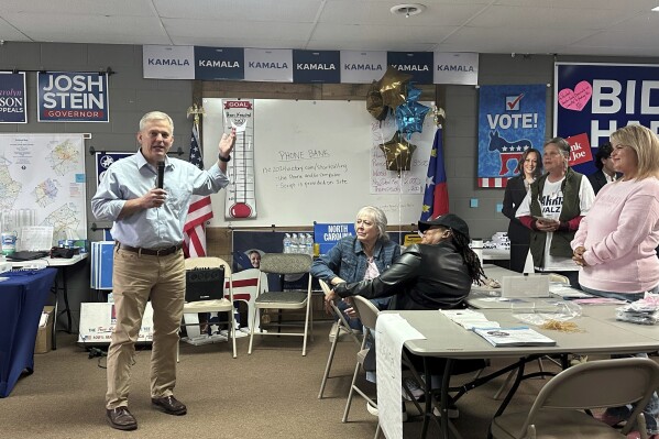 Embattled Republican candidate fights on in North Carolina governor’s race