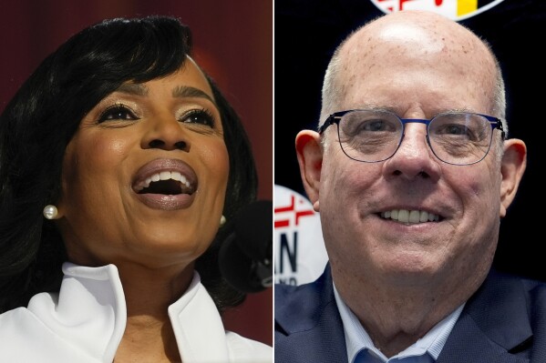 Hogan and Alsobrooks face off in Maryland race that could sway US Senate control